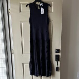 Derek Lam Navy Midi Dress (navy blue) size large NWT